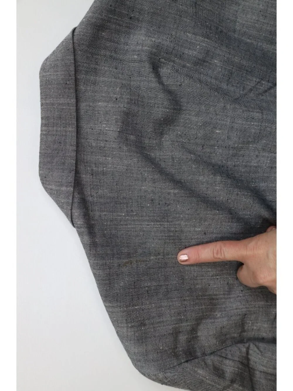 Vintage 70s 80s Mens 44L 2 Piece Atomic Fleck Suit Wedding Wide Leg 36x31 Gray